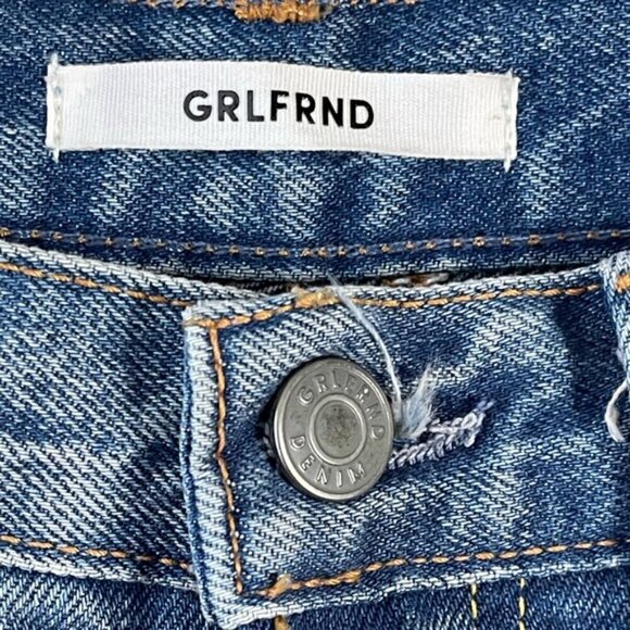 GRLFRND Jeans Karolina High Rise Jean size 26 in a little more love distressed - Picture 9 of 16